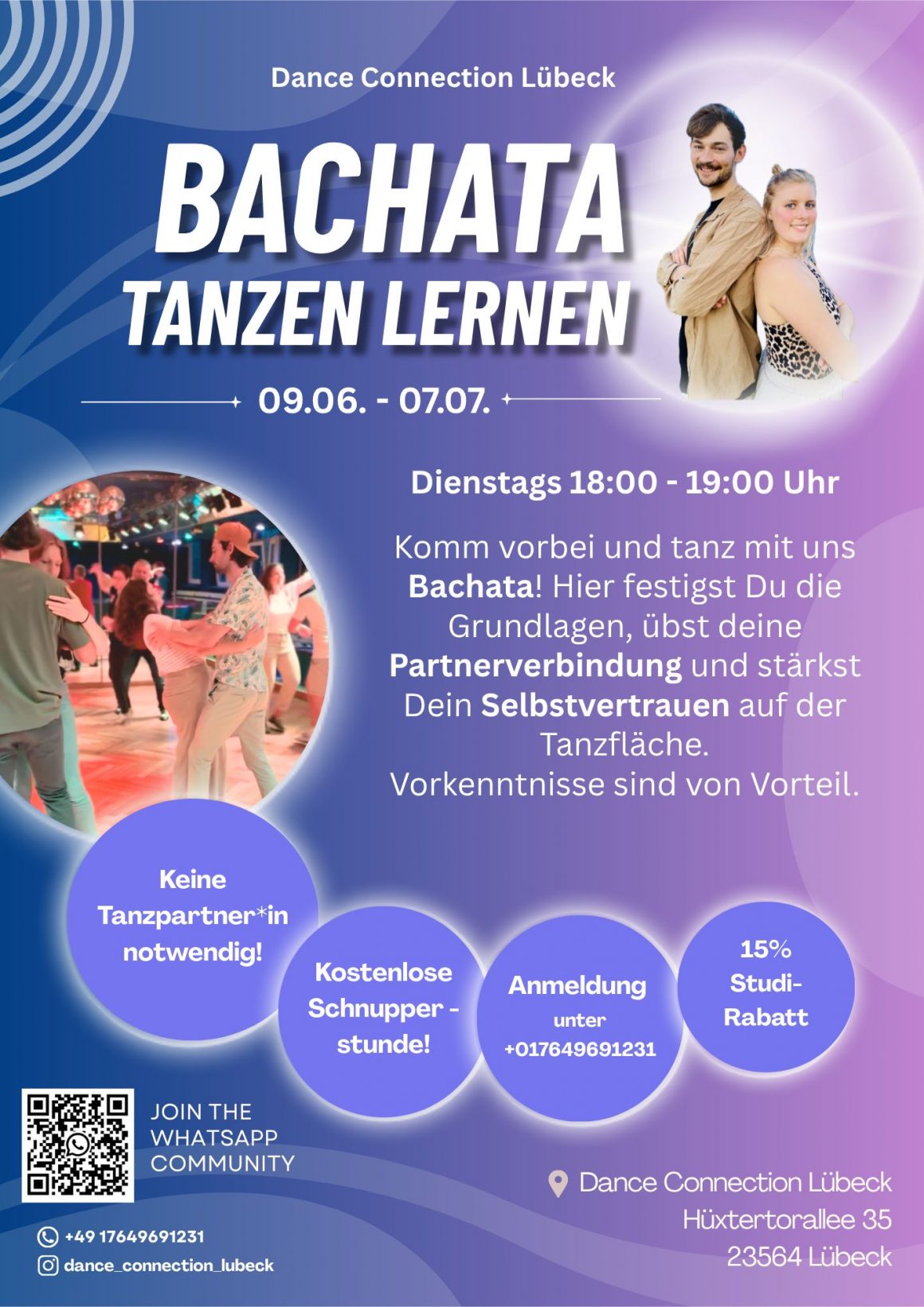 Bachata lernen mit der Dance Connection