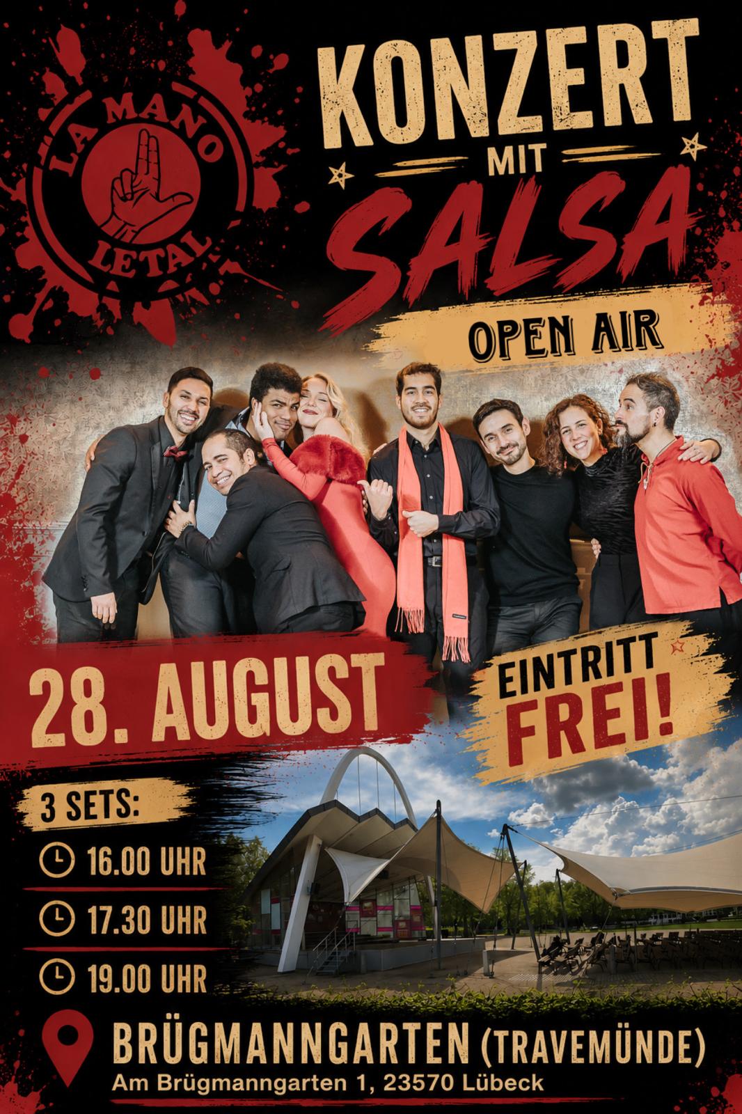 Salsa im Brüggmanngarten in Travemünde